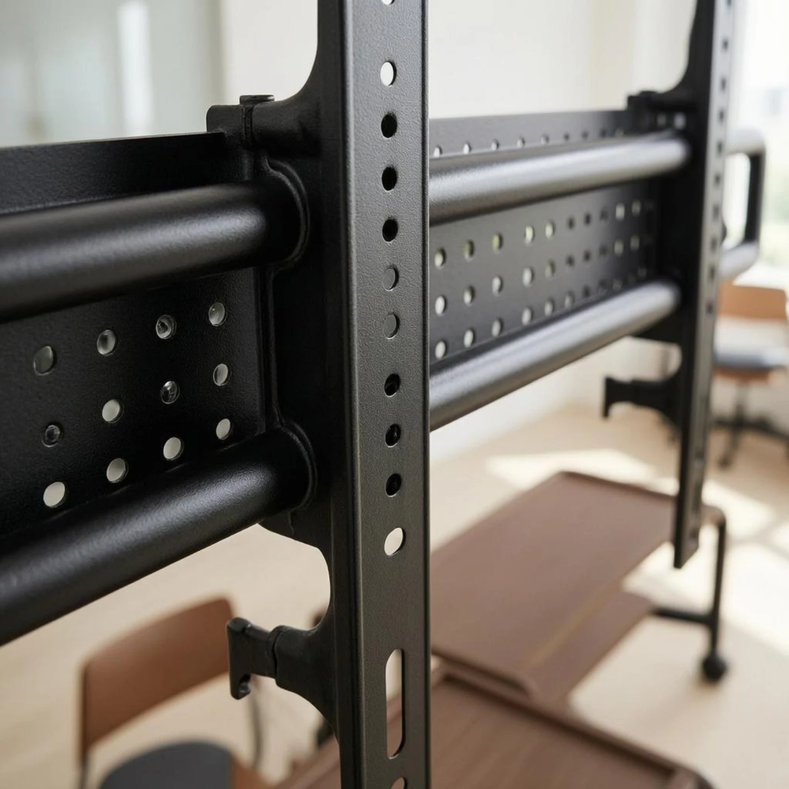 Mobile Tv Stand Adjustable Height Rolling Tv Stand Home Furniture Mounting Bracket Equipment Heavy Duty