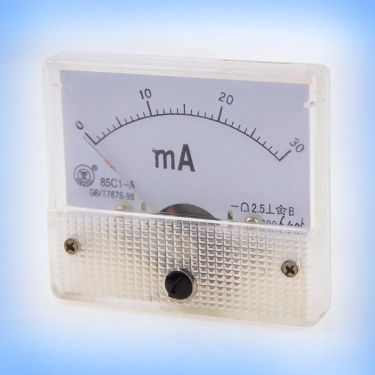 85C1-A Mechanical Meter Pointer Type DC Ammeter Dual Display Digital Voltmeter 30MA MA Display Meter