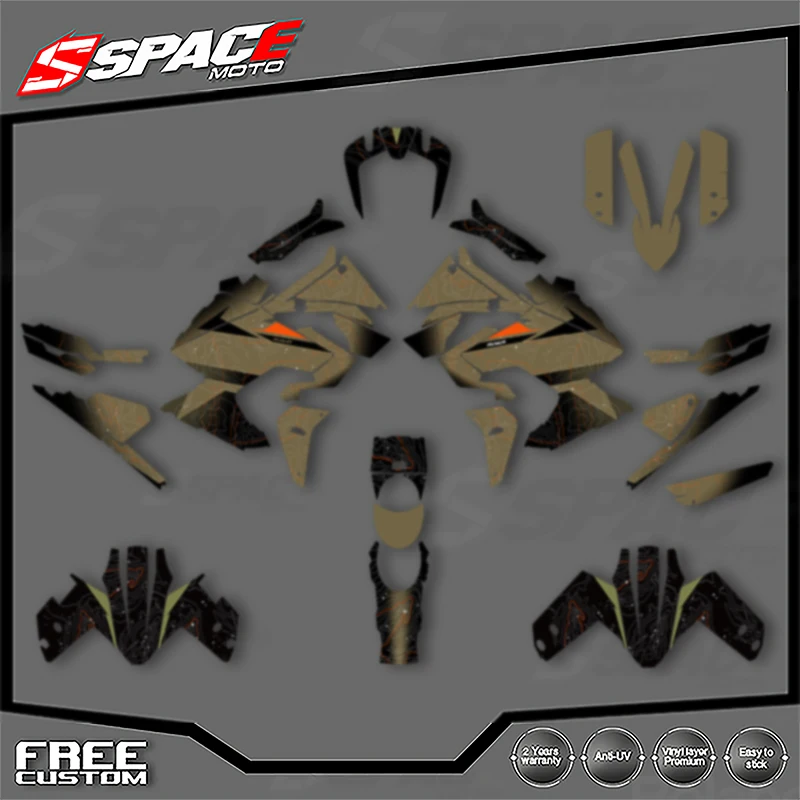

SPACE Custom Motorcycle Graphics For KTM 2021 2022 2023 ADV 790 1290 R S Decal Stickers Kits 006