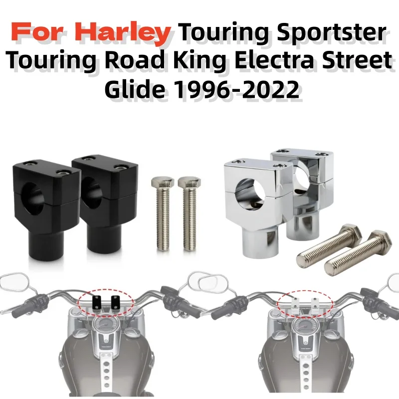 

Motorcycle handle lifter riser aluminum alloy For Harley Touring Sportster Touring Road King Electra Street Glide 1996-2022