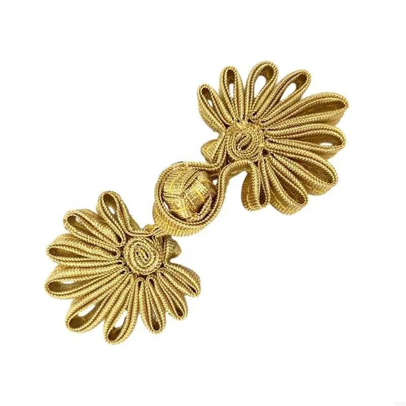 زهرة شكل عقدة صينية الزر Cheongsam cardigan السحمة للملابس y08e