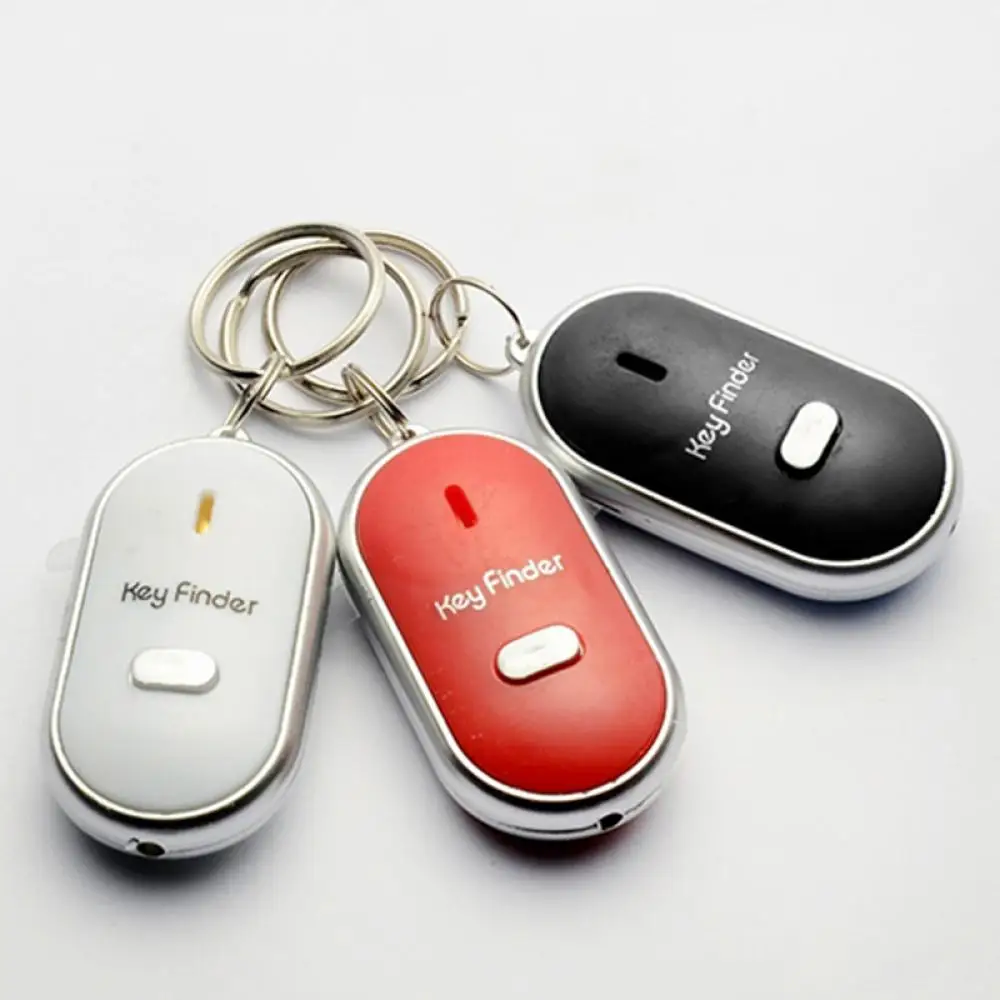 LED Whistle Key Finder Sound Control Flashing Beeping Remote Lost Locator Keyring Anti-Lost Alarm Wallet Pet Tracker Mini Tracer