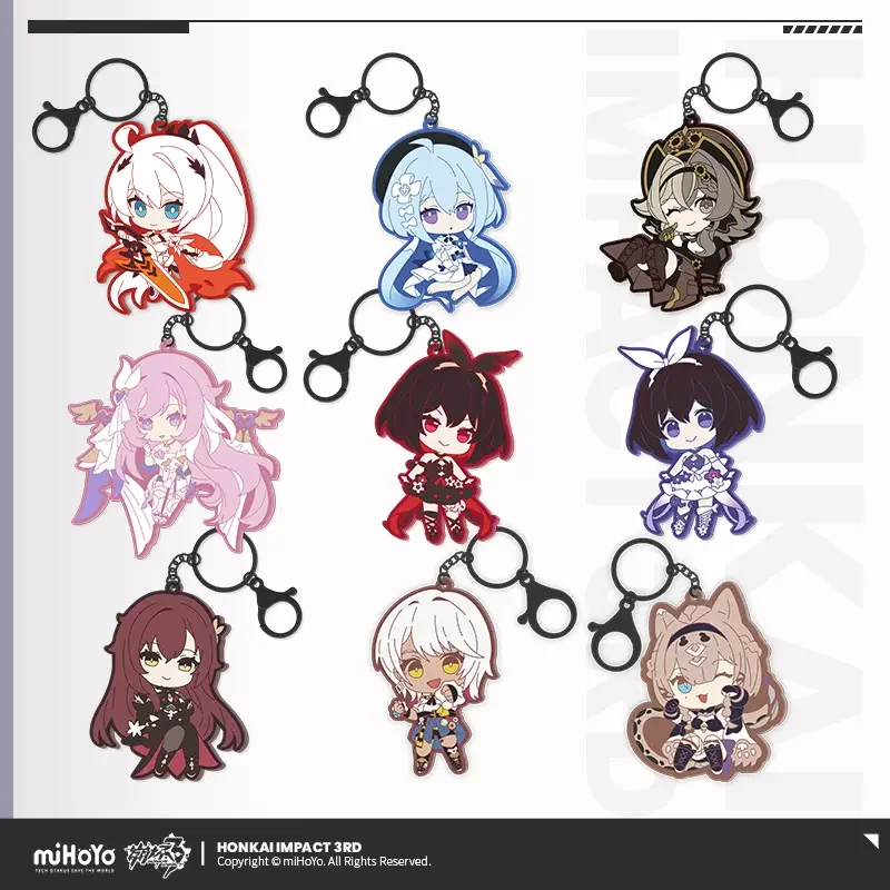 

Sunsyea Honkai Impact 3rd Official Merch miHoYo Original Authentic Q Version Silicone Keychain Pendant Herrscher of Human