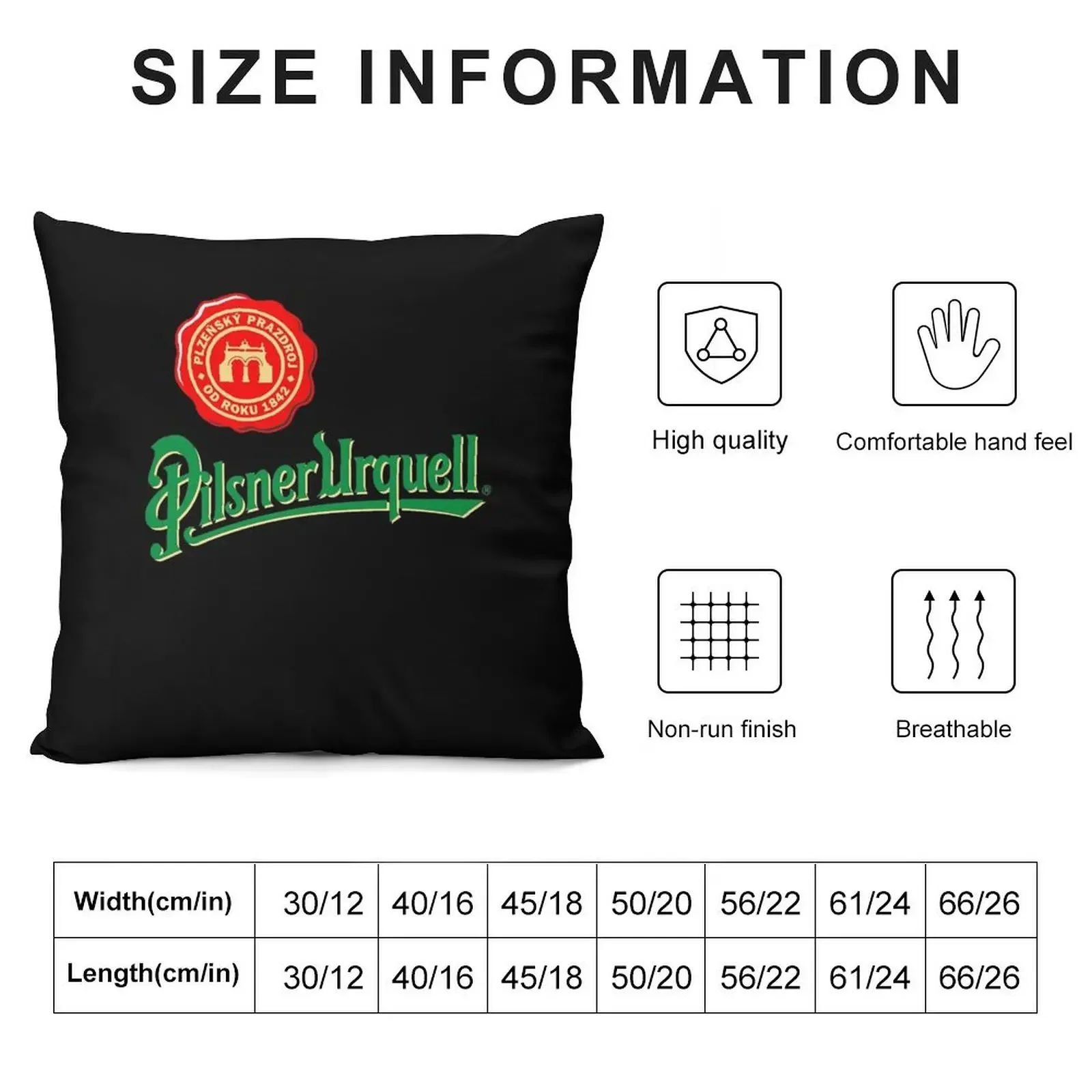 pilsner urquell beer lager asahi breweries beer food brewery logo Throw Pillow bed pillows Embroidered Cushion Cover pillow