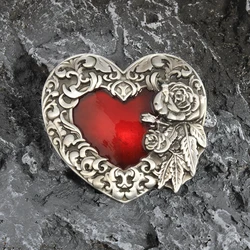 1PC zinc alloy fashionable peach heart metal retro casual Western Jeans belt belt oral buckle wholesale