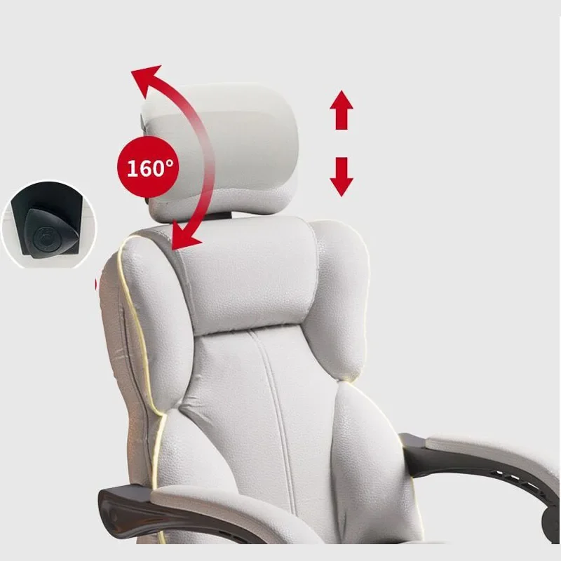 Imagem -02 - Leather Swivel Office Chair Gaming Chair Computer Chair High Back Game Chairs Seat For Office Furniture pu