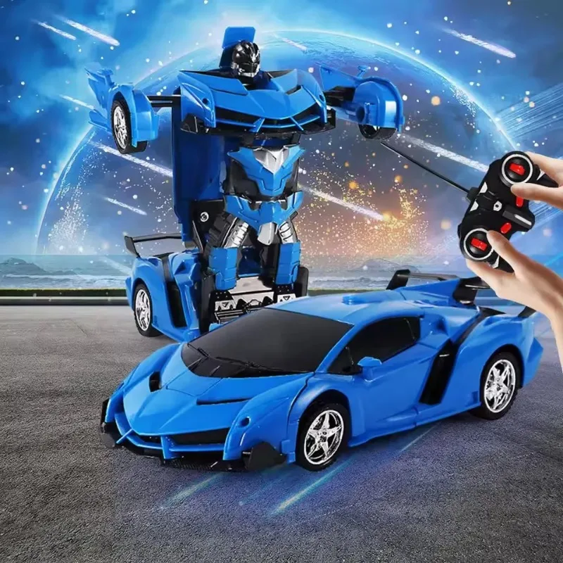 2-in-1 Transfiguratie Afstandsbediening Auto Speelgoed Sportvoertuig Model Afstandsbediening Transfiguratie Robot Kinderspeelgoed Cadeau