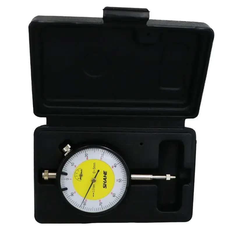 Shahe 0-5 mm Precision Tool 0.01mm Dial Indicator Gauge Dial Indicator Accuracy Industrial/Home Use Portable Measuring Tool