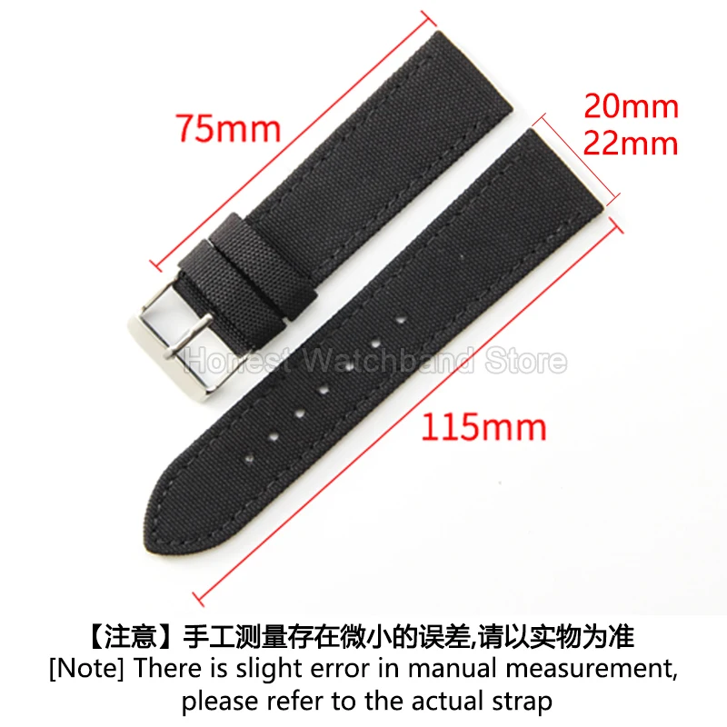 Exquisite Lightweight Nylon Watchband Comfortable-wearing 20 22 24mm for Omega Tissot Citizen Stain-Resistant Anti-Pilling Strap