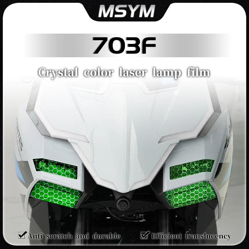 

For ZONTES 703F 703 F ZT 703 F 703f Headlight film honeycomb laser protective film transparent protective sticker accessories