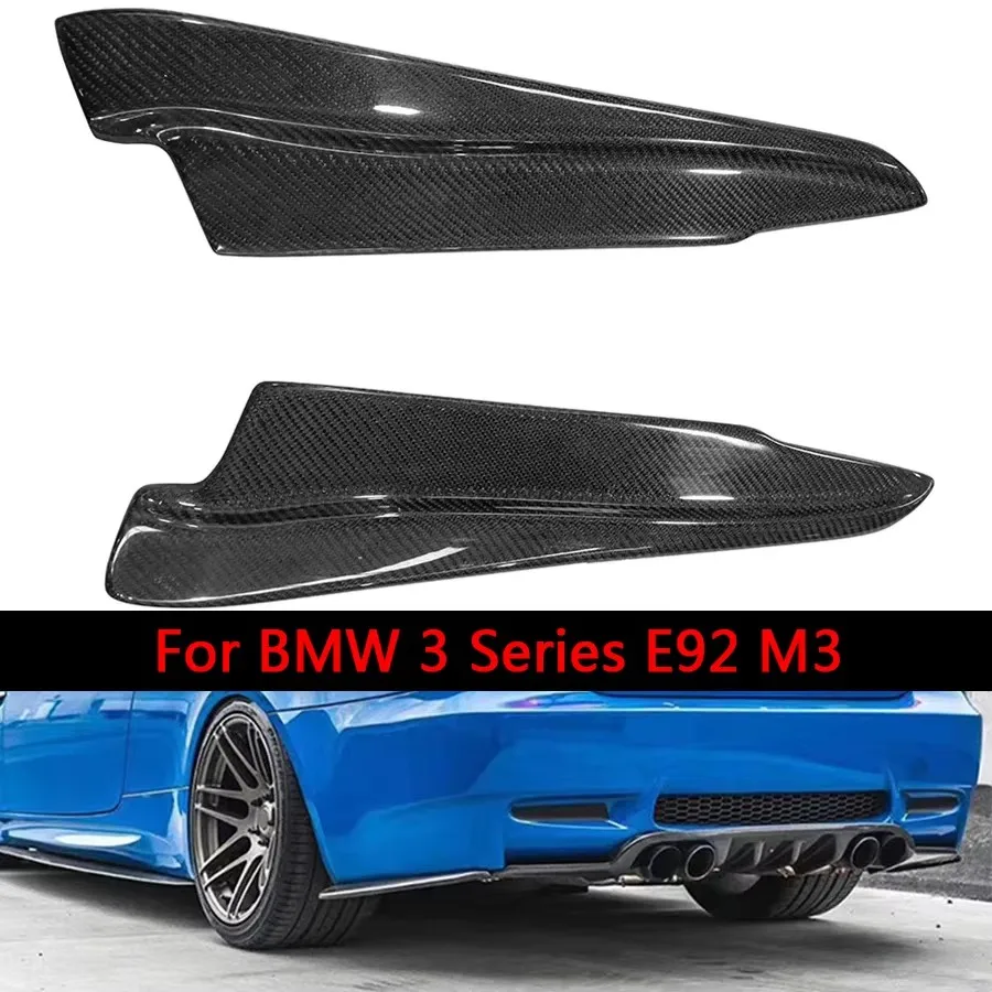 

Для BMW 3-й серии E92 M3 Coupe E93 Cabriolet 08-12, угловая обертка из углеродного волокна, автомобильный задний бампер, сплиттер, угловая накладка, задний подбородок