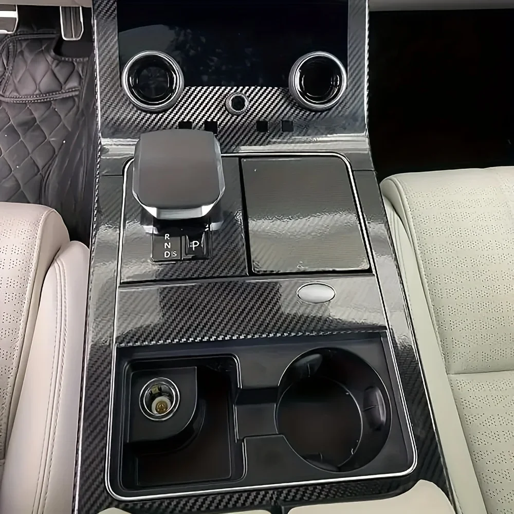 For Lander Rover Range Rover Velar 2017-2023 Interior 3D 5D Carbon Fiber Stickers Decals Car Styling Accessorie