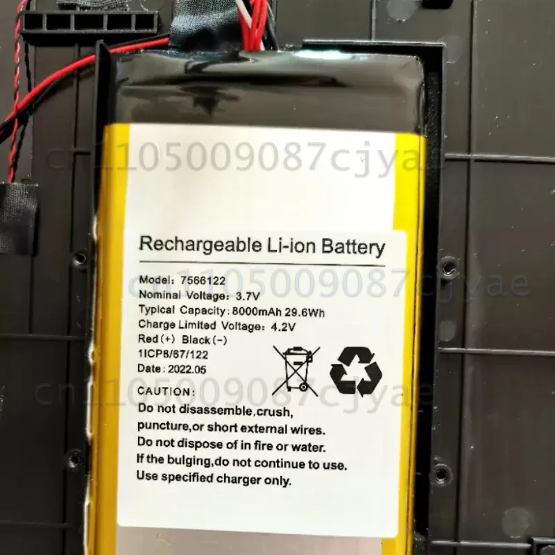 For 8 10 12 Inch Rugged Industrial Outdoor Tablet Replacement Battery 7566122 Waterproof Rechargeable Lithium Battery