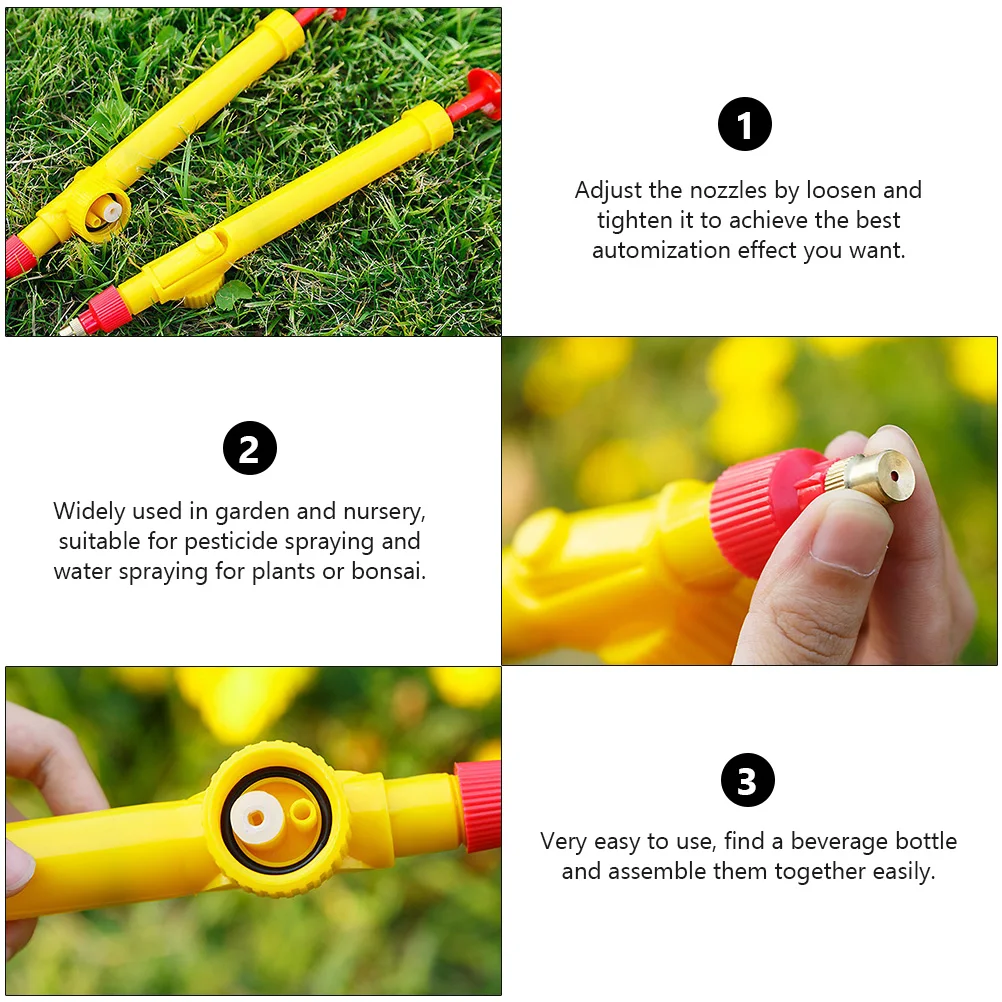 

2Pcs Sprayer Head Syringe Type Portable Garden Bonsai Pressure Sprayer Agriculture Tools Bottles Interface Trolley Spraying Head