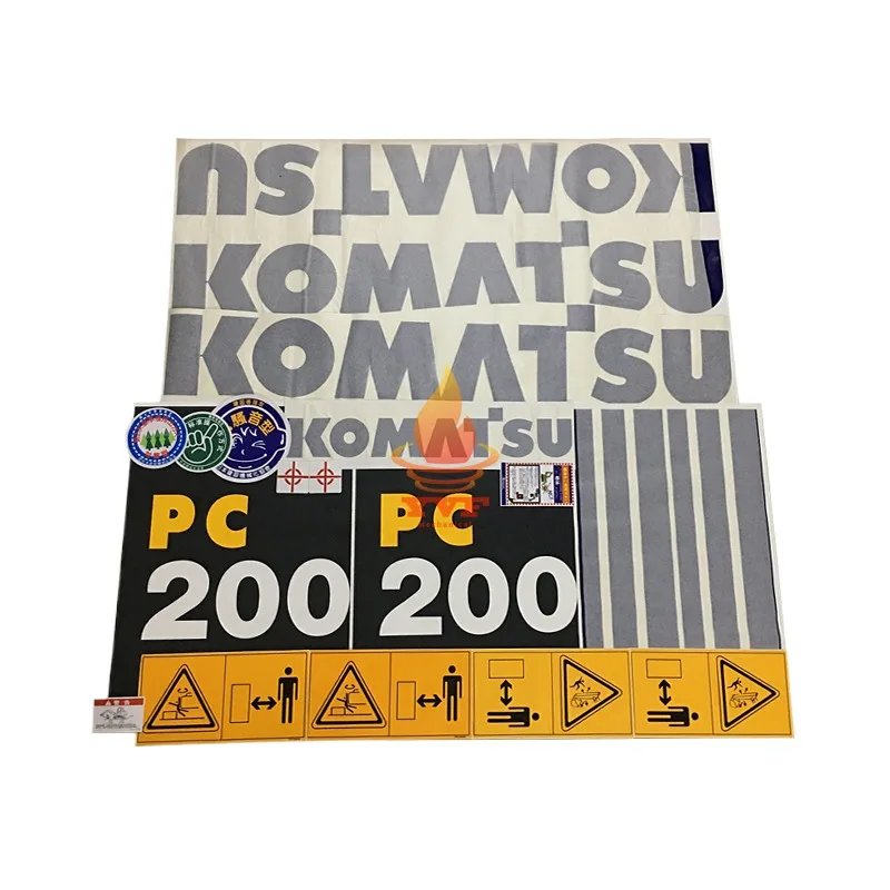 For Stickers for entire car body car logo Komatsu pc60 90 200 210 240 270 360－6 7 8 Excavator Parts