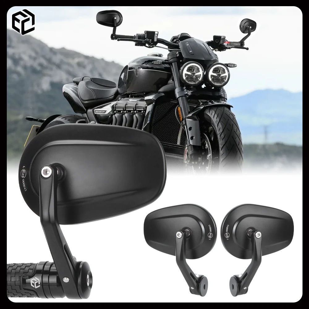 

Для Rocket 3R / GT / Storm Мотоциклетное зеркало с алюминиевым сплавом с ЧПУ для Triumph Chrome Edition / TFC / Roadster / Touring