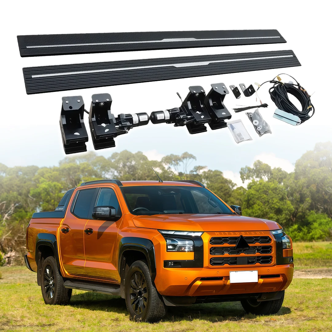 

Deployable Power Side Step Electric Running Boards fits for Mitsubishi Triton L200 2024 2025 2026 Retractable Truck Steps