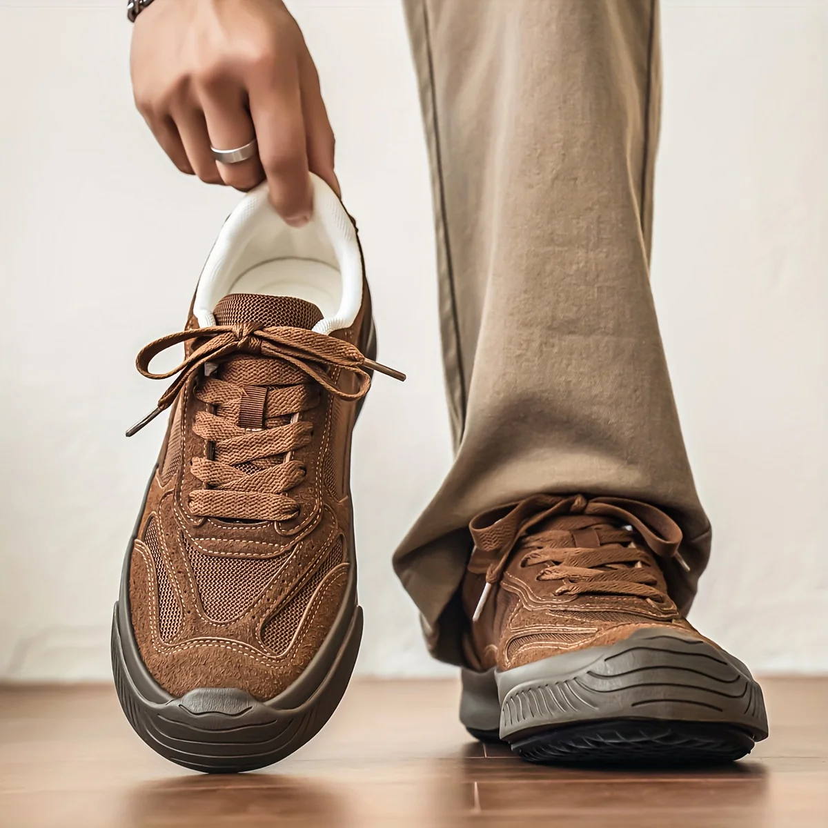 

DAWSRi мужские повседневные кроссовки, модные низкие удобные прогулочные туфли на шнуровке для повседневной носки