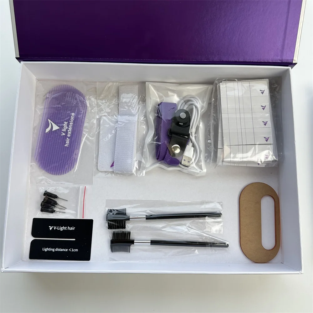 2024 New Arrival V-Light Hair Extension Machine 100% Human Virgin Hair Invisibly Fitting Hair Extension Tools V-Light Technology