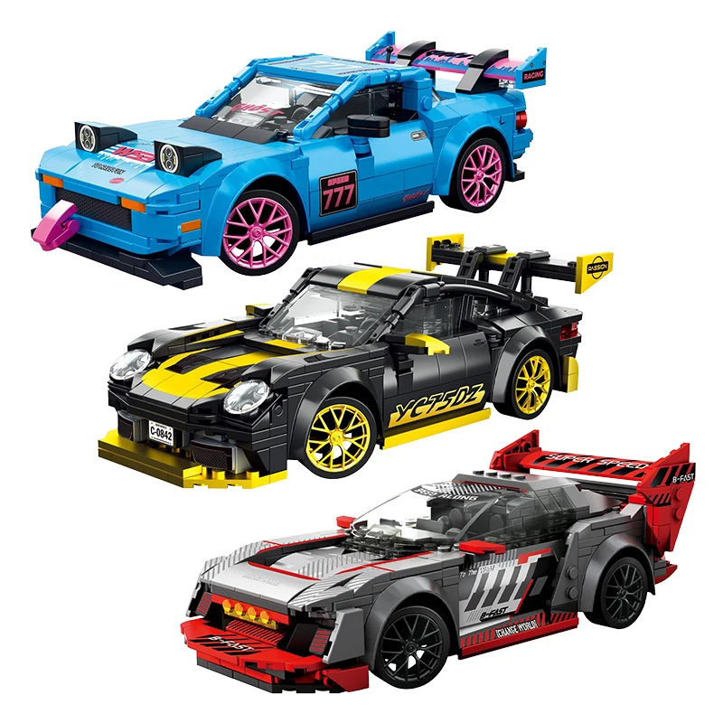 

1:20 Remote Control Racing Car City Smart RC Building Blocks YC-23047 Supercar Model STEM Educational Toy Gift for Kid Adult