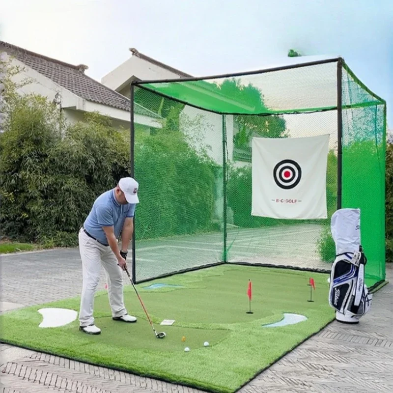 Golf practice net Swing cut rod strike cage Ball net Indoor and outdoor Home golf percussion net Driving range equipment