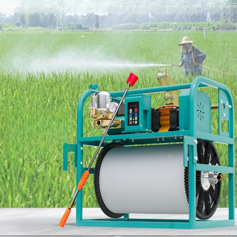

Electric tricycle, drug dispenser, high-pressure agricultural induction reel, atomization automatic sprayer