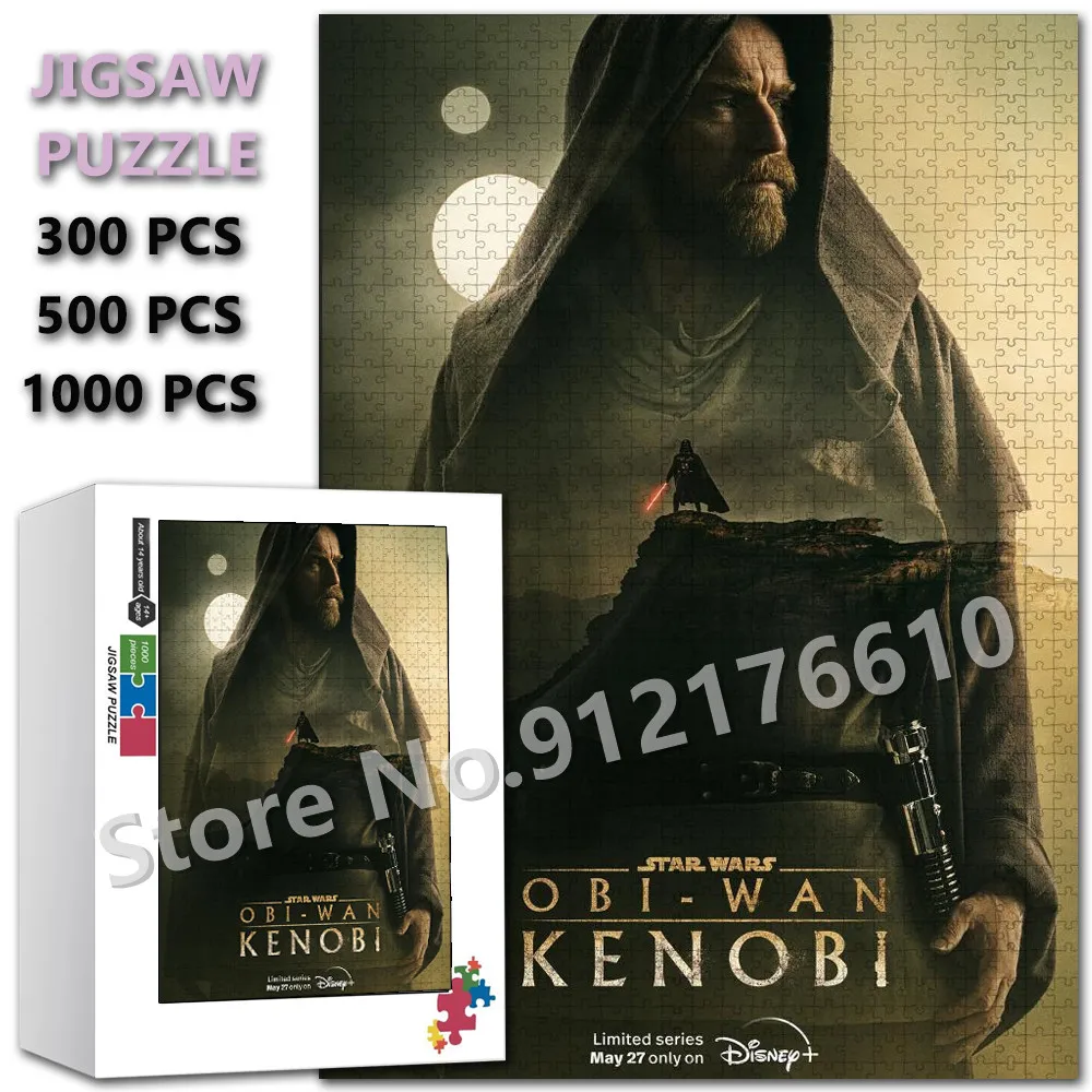 

Jedi Master Obi-Wan Kenobi Jigsaw Puzzle Disney Star War Wooden Puzzles for Adults Decompress Educational Kids Toys