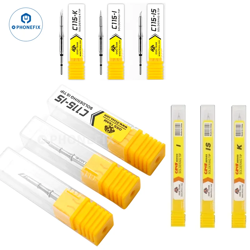 العالمي OSS C210 C115 C245 سبيكة لحام نصائح متوافق Sugon Aifen ميكانيكي JBC Maant GVM OSS مقبض محطة لحام