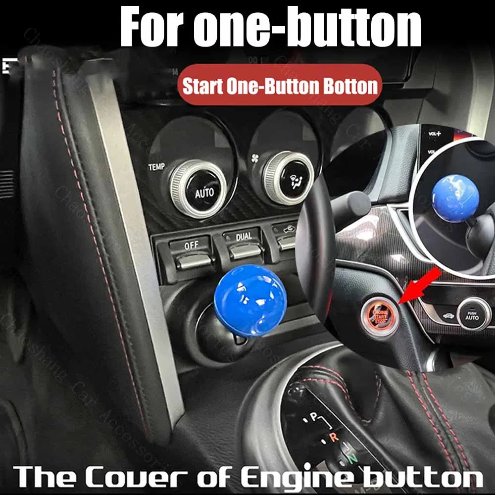 

For one button car model Car Engine START Button Replace Cover STOP Switch ball style Car Accessories