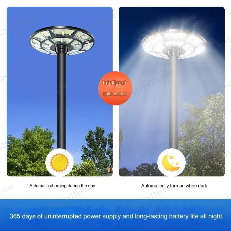 800W UFO Solar Street Light IP65 Waterproof Outdoor LED Lamp Auto Light Sensor Garden Pathway Light Head Only