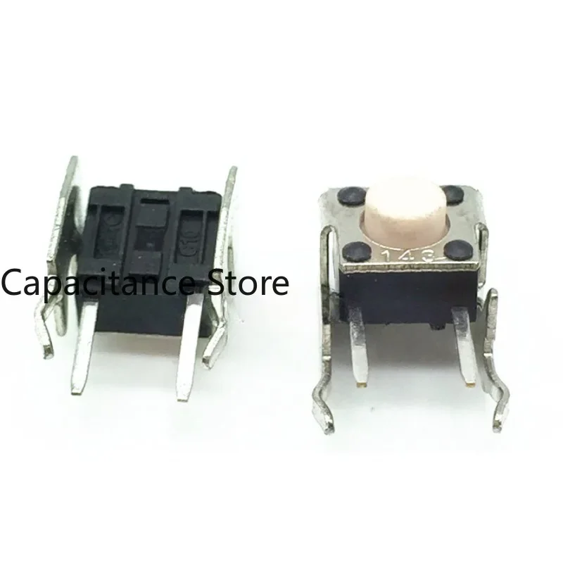 10PCS Original light touch switch 6*6*5mm with bracket side inserted two foot  button