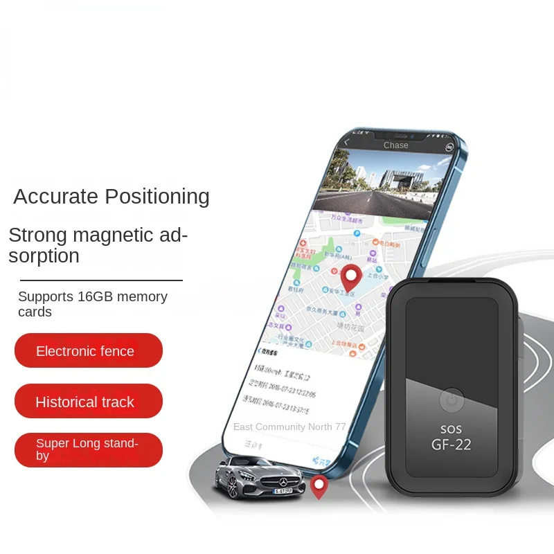 Nuevo GF22 Mini localizador GPS portátil Personal alarma automática antipérdida GPS para motocicleta localizador de precisión antipérdida para coche