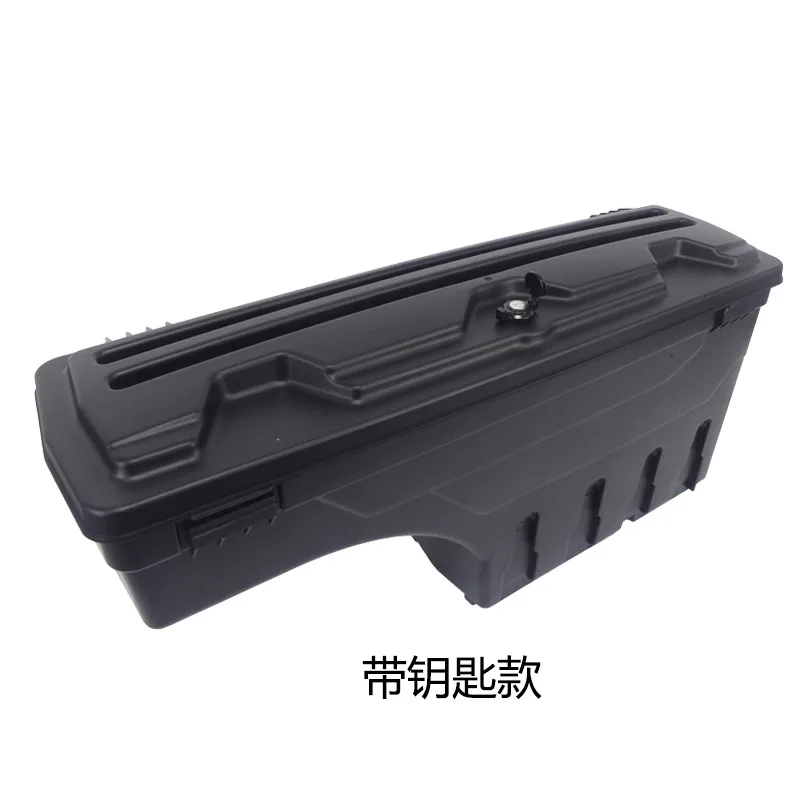 Lockable Waterproof Black Pickup Truck Bed Tool Box Wheel Well Storage for Tacoma 2005-2023 Left & Right Side Car Cargo Case