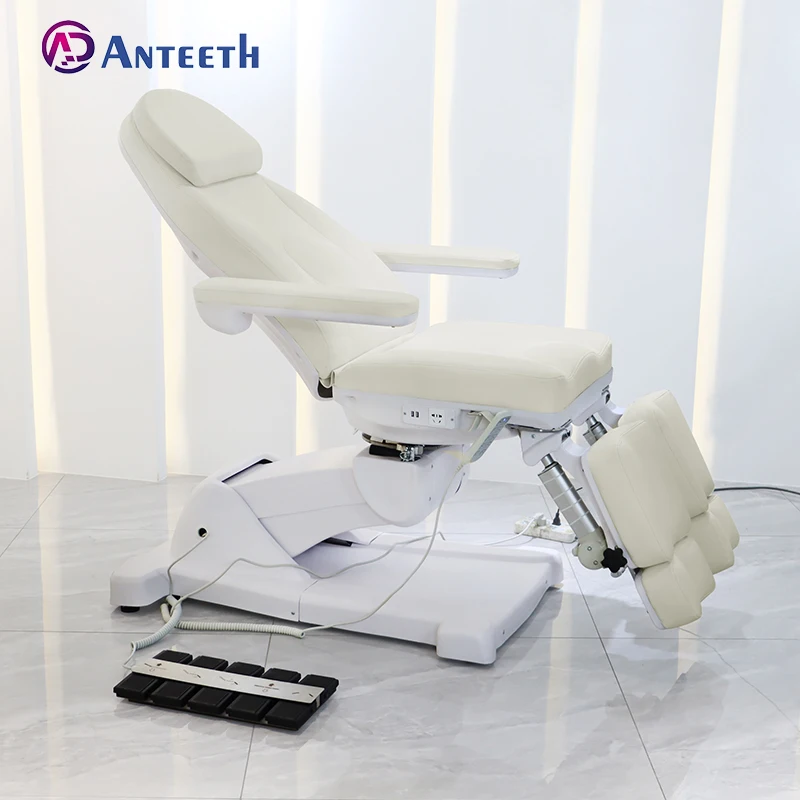 Rotating Podiatry Chair Beauty Furniture 5 Motors Tattoo Facial Bed Salon Aesthetic Foot Massage Treatment Electric Beauty Bed