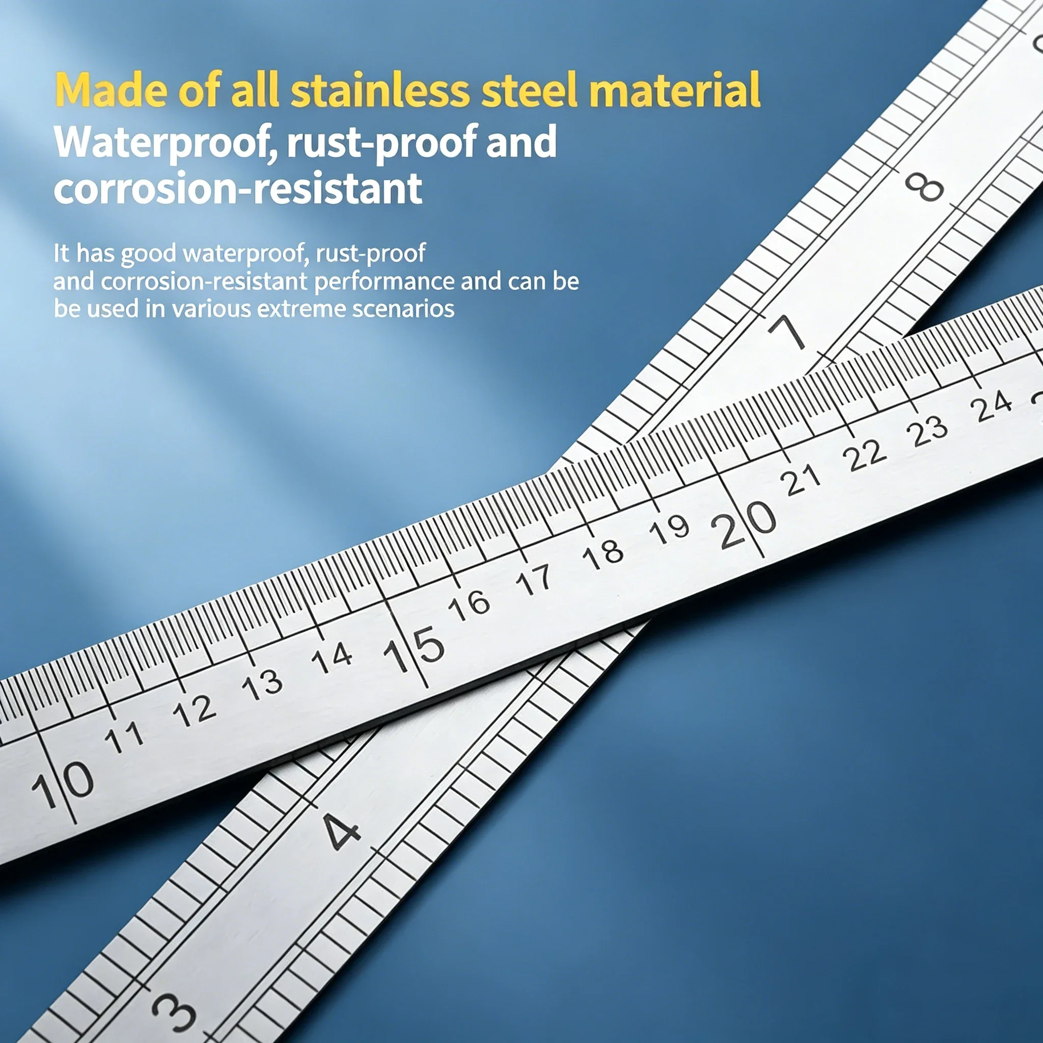 Thickened Stainless Steel High-Precision Multi-Purpose Ruler - Teacher's Ruler, Tailoring Tape, Car Tool, Drawing & Craft Scale