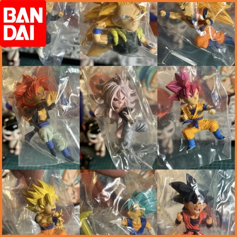 Oferta especial en Stock oficial Bandai BANPRESTO Dragon Ball Super WCF película 20 aniversario Goku Vegeta anime caja huevos juguete