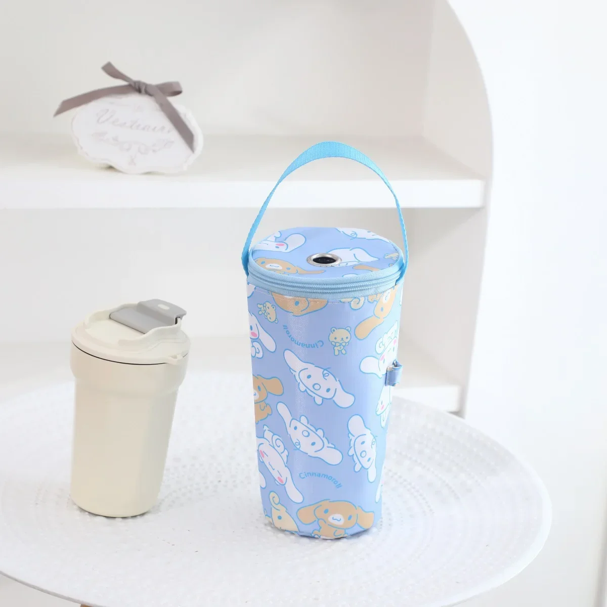 New Hello Kitty Portable Milk Tea Tote Bag Heat Preservation Bag Eco-friendly Handbag Carrying Insulated Cup Cover Handheld Bag view 6