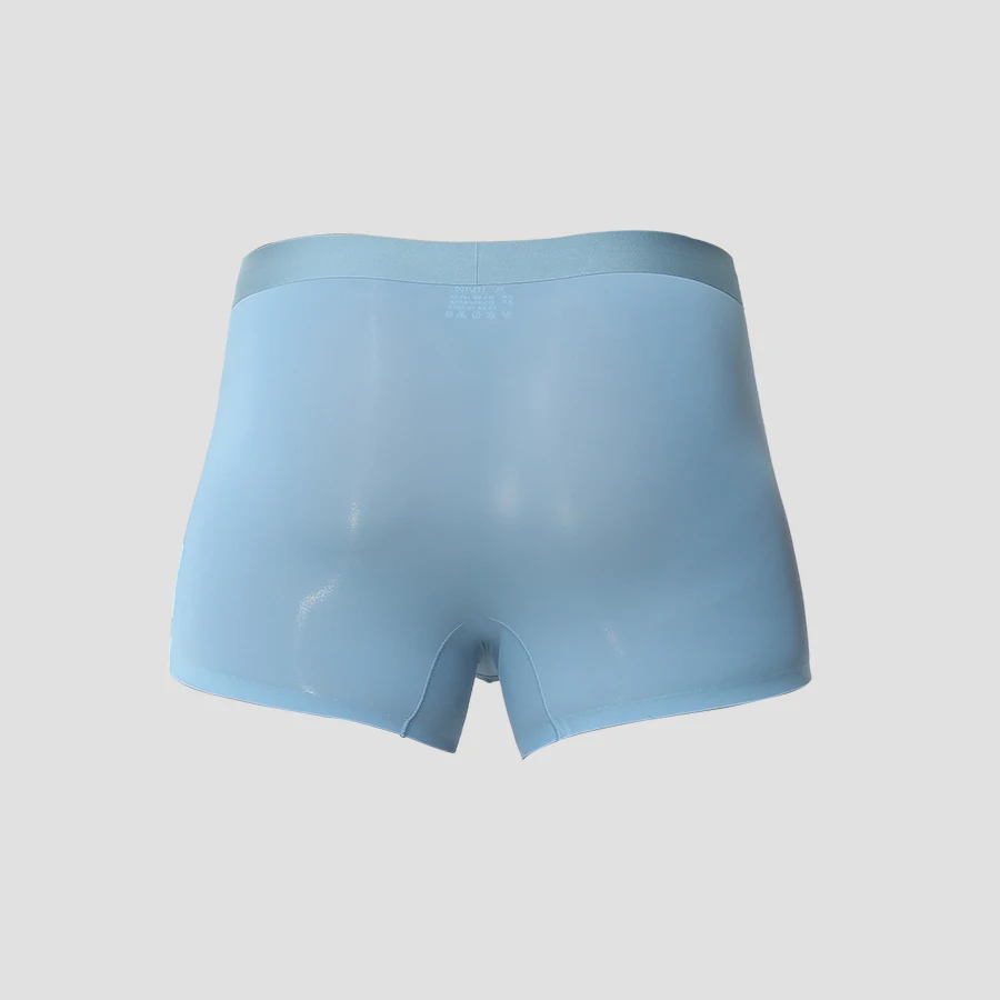 Men's ice silk antibacterial underwear, mesh breathable boxer shorts, summer thin men's sports four-corner shorts
