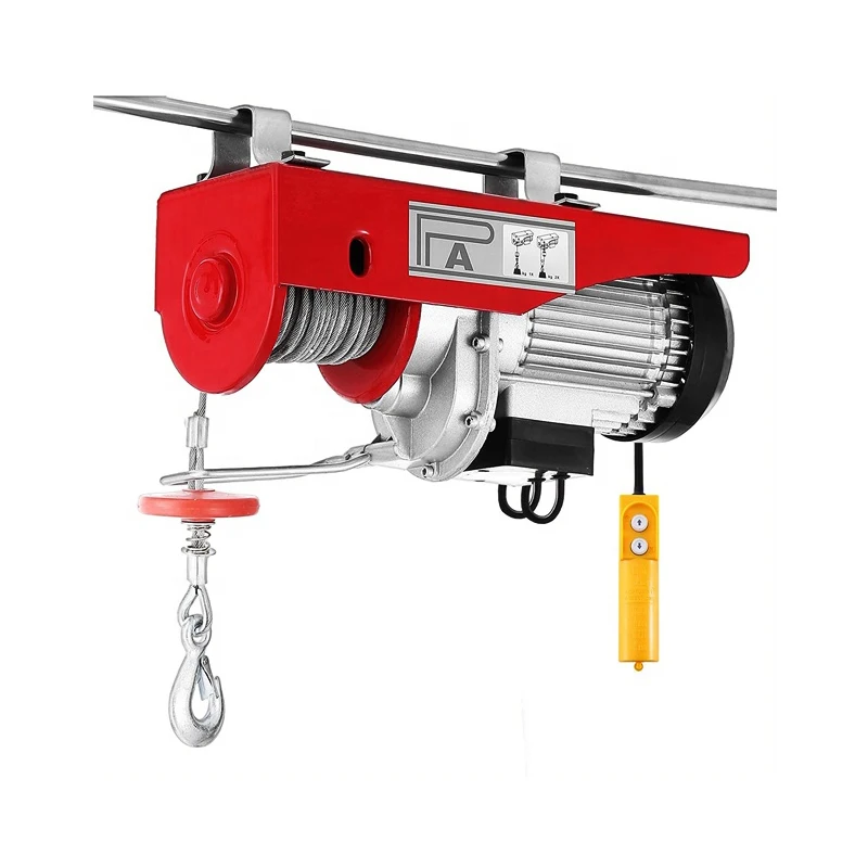 PA1000 mini electric trolley wire rope cable winch hoist