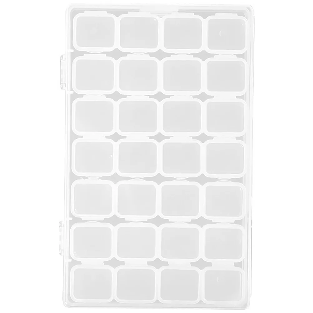 Transparent Multi-Grids Storage Case 36 Compartments DIY Bead Jewelry Organizer Box for Small Items Portable Button Rhinestone