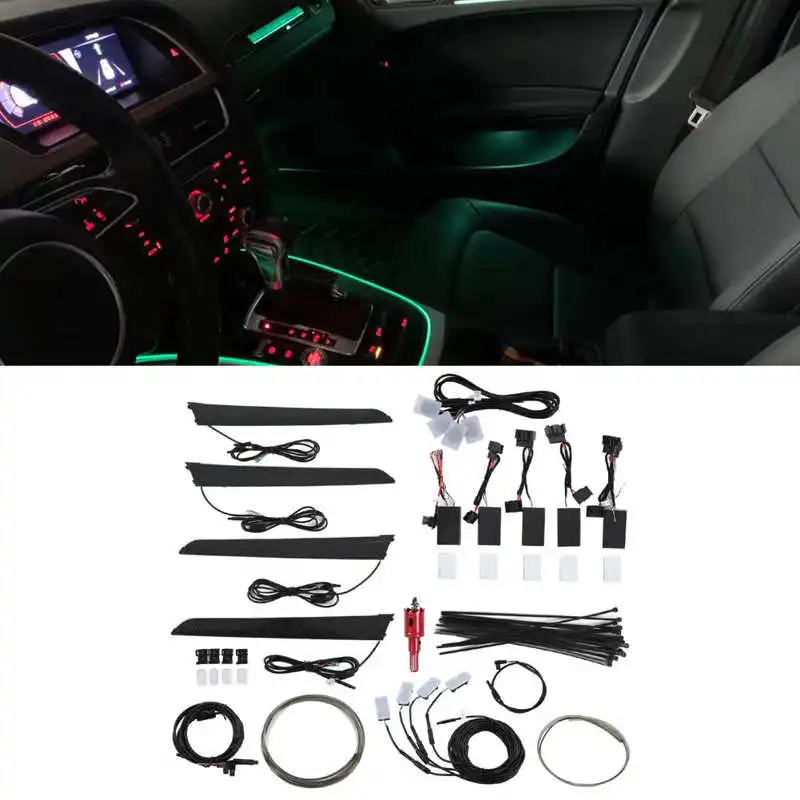 21 Color Better Interior Upgrades LED Ambient Lighting Kits for MMI Controller Replacement for Audi A4 A5 B8 B8.5 2009-2016