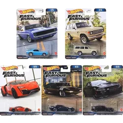 Coche Premium Original Hot Wheels Fast & Furious Carro Diecast 1/64 motores Lykan Hyper Sport Dodge Charger niños juguetes para niños