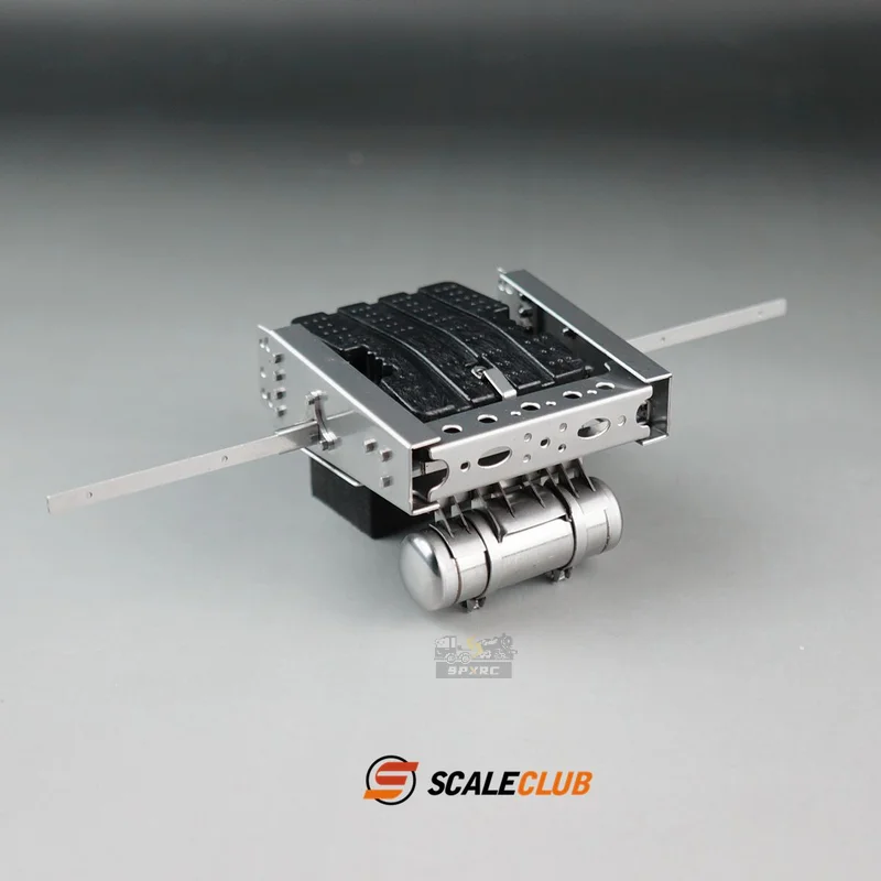 

Scaleclub Model 1/14 Tractor Truck For Mercedes-Benz With Two Axles Battery Box Gas Tank Tail Beam Bracket For Tamiya Lesu