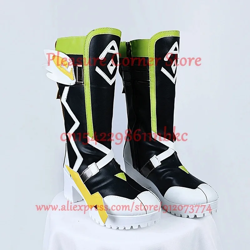 มีสินค้าในสต็อก รองเท้าหนัง PU สำหรับคอสเพลย์คาชิน่า จากเกม Genshin Impact,7;k'2.s;9