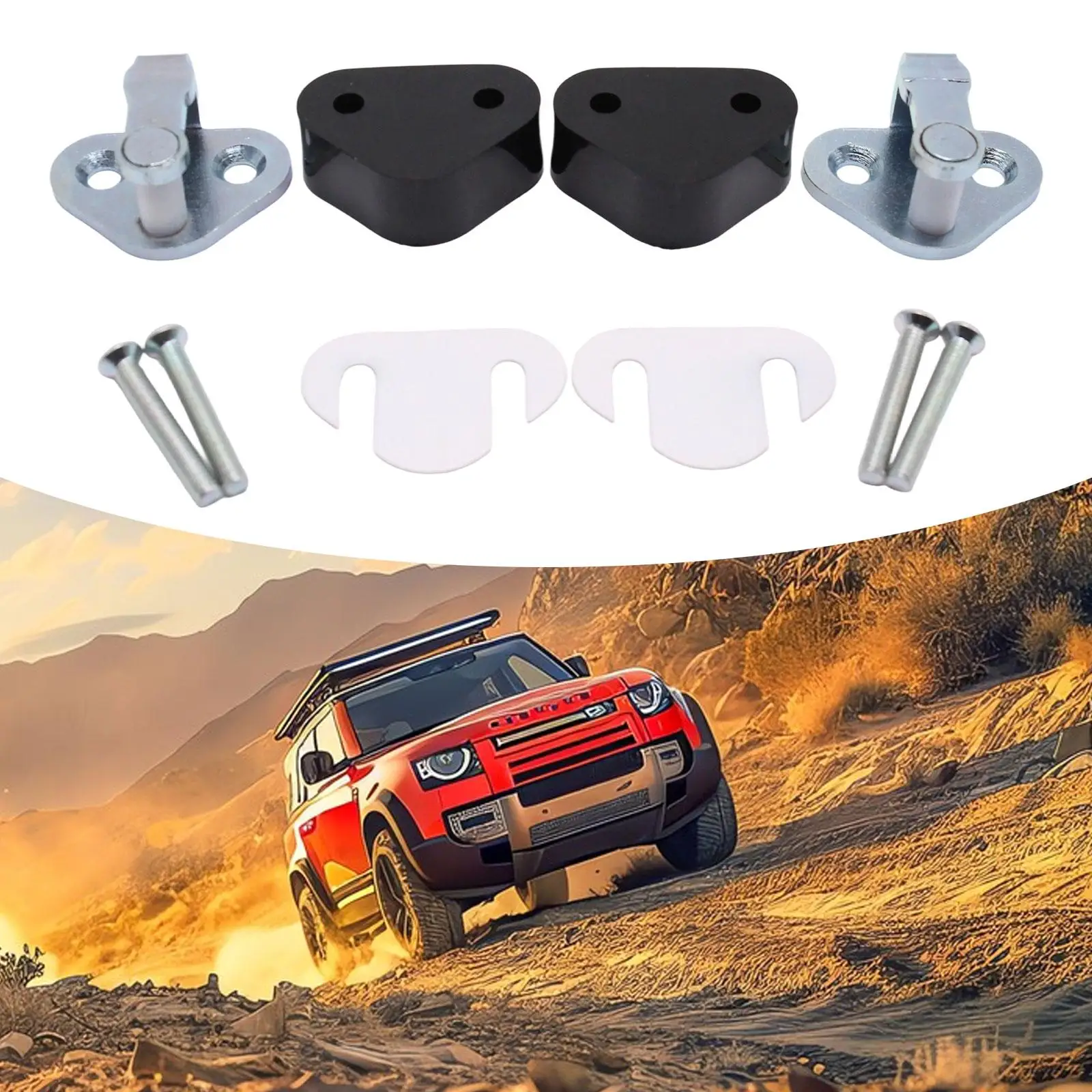 

Door Striker Catch Kit Fqb500130 Easy to Install Premium Practical High Performance Replacement for Land Rover Defender 130