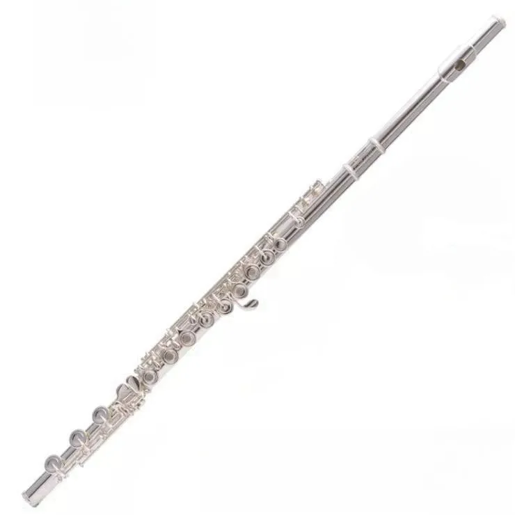 16‑Key Closed Hole C Flute, Nickel Silver White Copper Student Instrument for Grade Examination