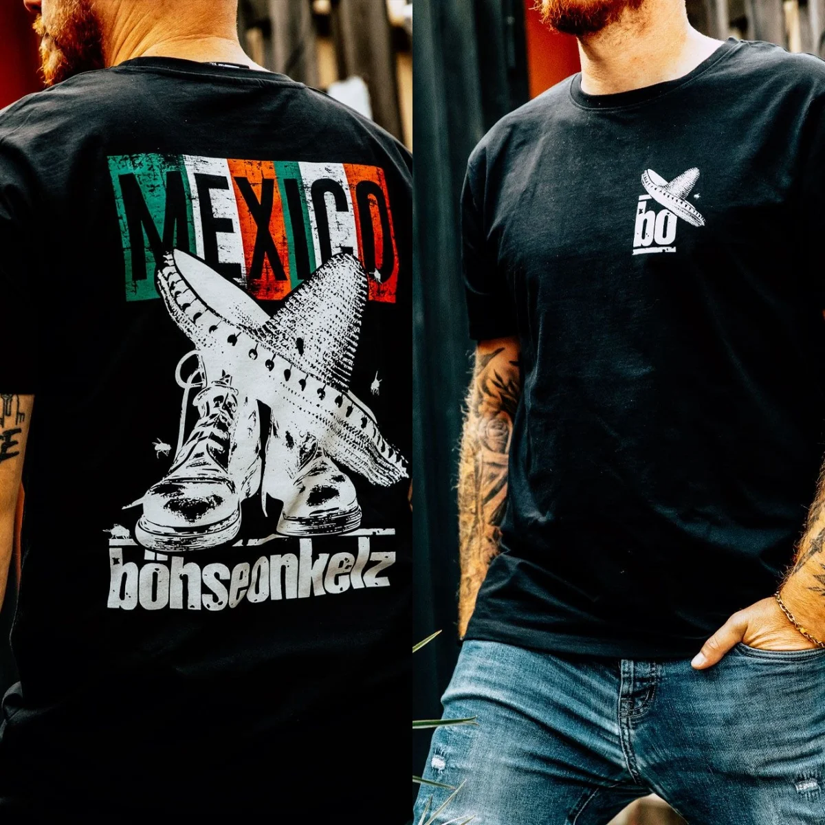 Mexico Docs Böhse Onkelz  Band T-Shirt Cotton Graphic Tee Men Women Summer Streetwear