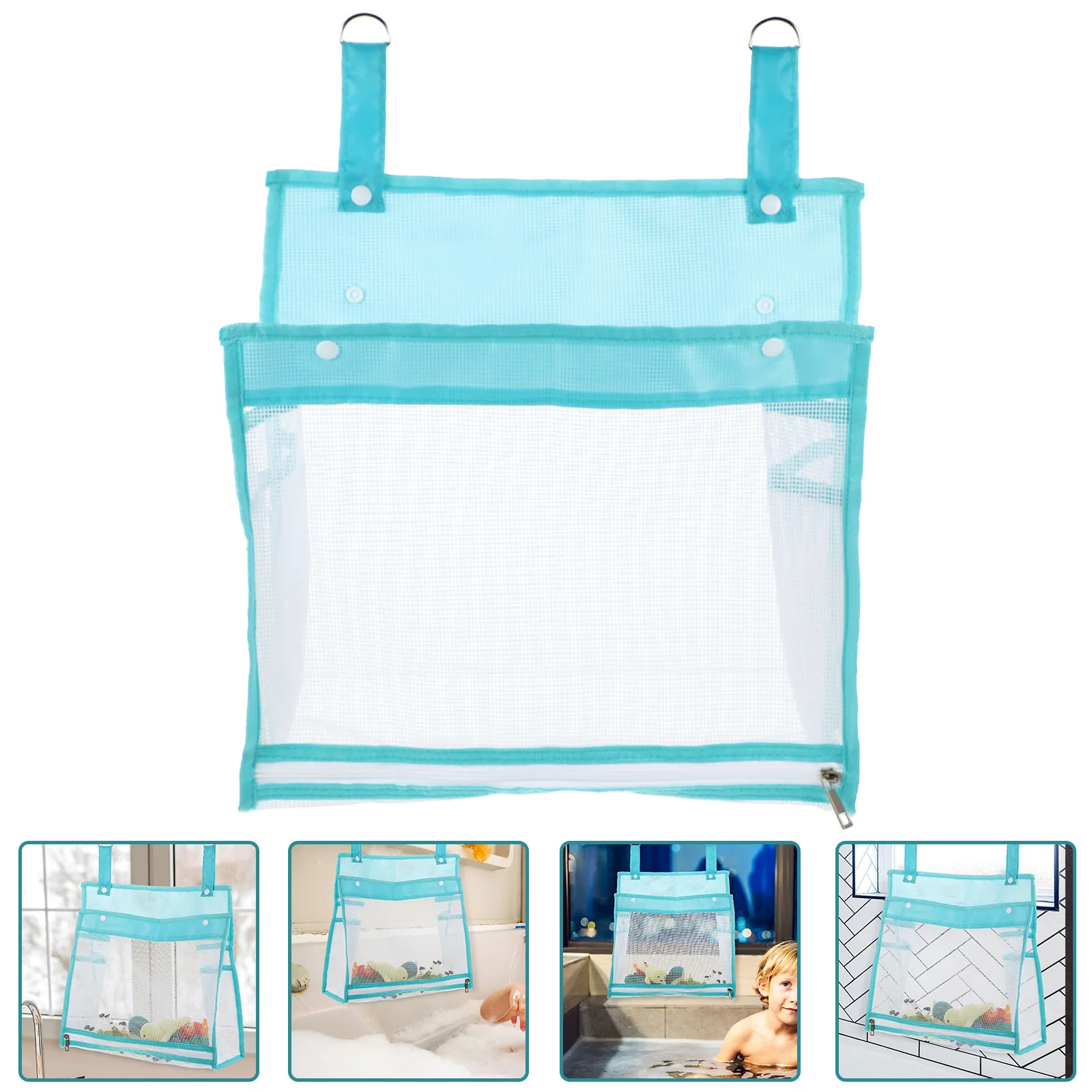 Bolsa de malla para almacenamiento de juguetes, soporte para baño de bebé, juguetes para bañera para bebés, organizador de letras, cesta de red para baño