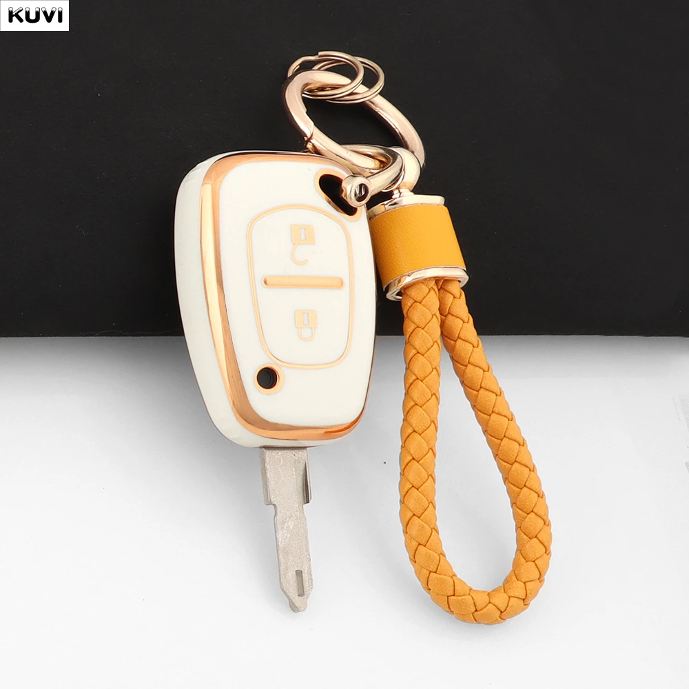2 BTN TPU Remote Car Holder Keychain Fob Key Case Cover Shell For Renault Trafic Vauxhall Opel Master Vivaro Nissan Primastar