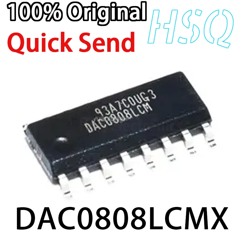 1PCS DAC0808 DAC0808LCM DAC0808LCMX SOP16 8-bit D/A Analog-to-digital Converter Chip